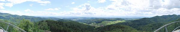 Blick von der Sausenburg zur Burgundischen Pforte