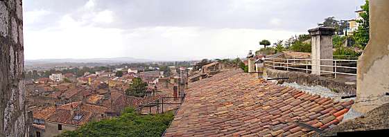 Panoramabild: Blick von Crest nach Westen Panoramabild: Blick von Crest nach Westen