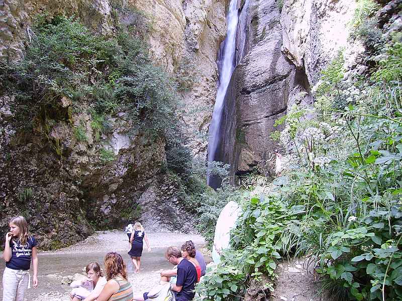 Gorges d'Omblèze: Chute de la Druise