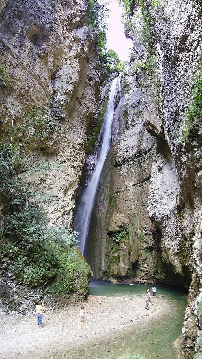 Gorges d'Omblèze: Chute de la Druise